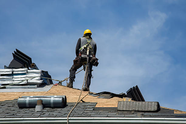 Professional Gutter Installation technician working in Oak Grove, LA